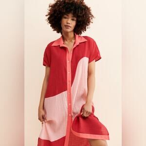 Margo Baridon Lilo shirt dress midi